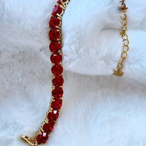Park Lane Limited Edition Impression Bracelet-CHERRY RED